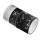 thumbnail image 2 of Set De 4 Rollos De Cinta Washi Decorativa Fiocias Purpurina Plata, 2 of 5