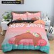 thumbnail image 1 of Cartoon Sloth Bedding Set for Bedroom Home Manga Style Sloth Print Duvet Cover Lazy Sleeping Australian Animal Soft Quilt Cover Bed Sheets, 1 of 5