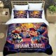 thumbnail image 1 of B-rawlS-stars Printed Bedding Sets exquisite supplies set duvet cover bed comforter set bedding set luxury, 1 of 5