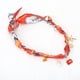 thumbnail image 5 of REGALWOVEN 1 Pc Collar de Bufanda Duradero con Encanto Ajustable Choker Declaración para Mujeres Naranja Azul Blanco, 5 of 5