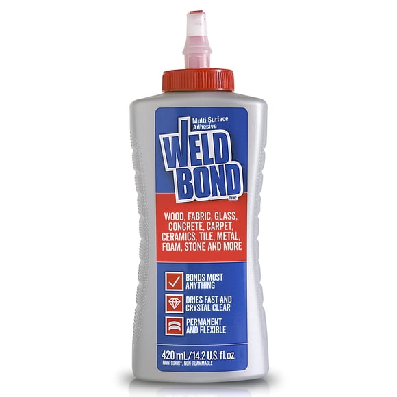 Pegamento adhesivo Weldbond Multi-Surface, 420 ml, no tóxico, transparente