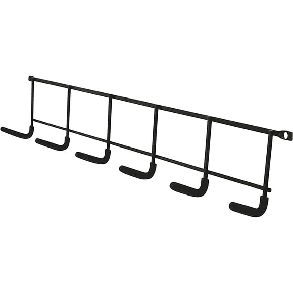 Colgador doméstico Crawford CMHD-6 con 6 ganchos, color negro, 39 cm