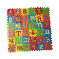 Bothyi - Alfombra De Juego De Suelo De Espuma Eva, Minialfombra Gruesa Con Alfabeto Ruso Para Ventana Salediza