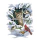 thumbnail image 3 of 14ct 11ct Kit De Punto De Cruz Estampado De Gato Y Pájaro Bricolaje Costura A Mano 14ct 30x37cm, 3 of 5