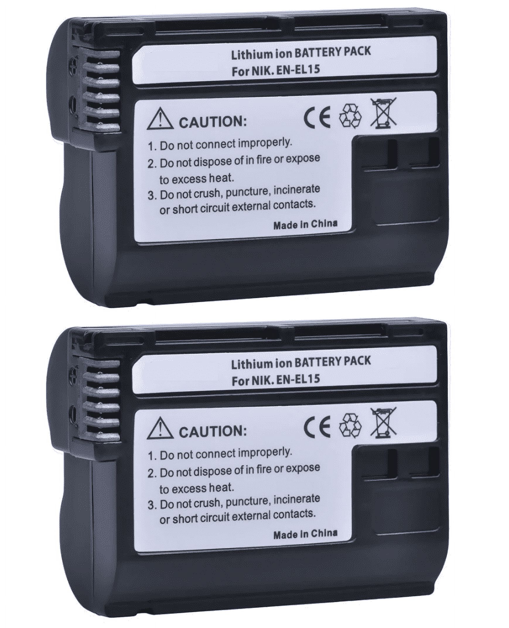 Genérico - 2 Baterías En-El15 Nikon Alternativa