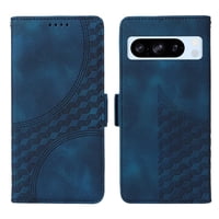 Carcasa Foxdock Google Pixel 8 Pro De Cuero Pu, Diseño Acolchado Clásico, Protección Contra Caídas Y Rayones
