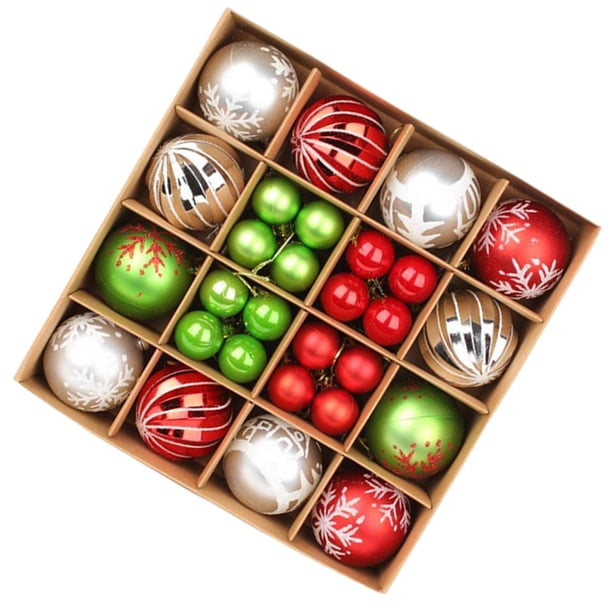 Juego De 40 Adornos De Bolas De Navidad, Colgantes Con Dijes Para Fiesta De Aniversario En El Patio, Estilo F