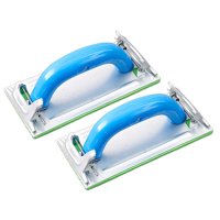 Ioensy - Lijadora Manual De 2 Piezas, Estante De Arena Portátil Para Muebles, Acabado De Lijado Manual, Mango Azul