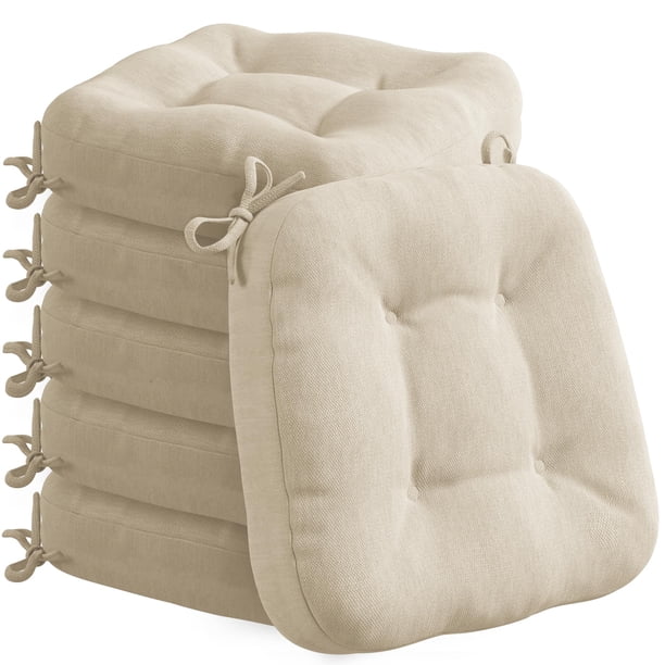 Cojines para Silla Codi de Espuma Viscoelástica Antideslizante 42x42x9 cm Paquete de 6