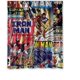 thumbnail image 1 of Cortina de ducha de cómics Spider-Man, Iron-Man, juego de cortina de baño con ganchos, tamaño 66 x 72 pulgadas, 1 of 3