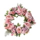 thumbnail image 4 of Guirnalda de flores de peonía hecha a mano, guirnalda de primavera, corona Floral de imitación de 40cm para puerta delantera de boda, decoración para Peonía E, 4 of 5