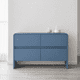 thumbnail image 1 of Cómoda "Volcán" 4 Cajones Mueble de Madera - Azúl Marino - 120x40x90 cm, 1 of 3