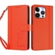 thumbnail image 3 of Funda Cartera Trébol para iPhone 14 Pro con Ranuras Tarjetas y Carga Inalámbrica Naranja, 3 of 6