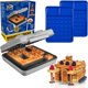thumbnail image 1 of Máquina de gofres Waffle Wow! 25 × 33 cm 600 W 2 placas, 1 of 9