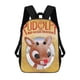 thumbnail image 1 of Rudolph el Reno de la Nariz Roja-theme Backpack, Campus style schoolbag Bookbag with Adjustable Shoulder Straps And Large Zip Compartment, Unisex Travel Bags., 1 of 6
