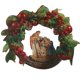 thumbnail image 1 of Corona De Navidad Redonda Adorno Colgante Ventana De Pared Decoración De Oto?o Al Aire Libre Marrón, 1 of 5