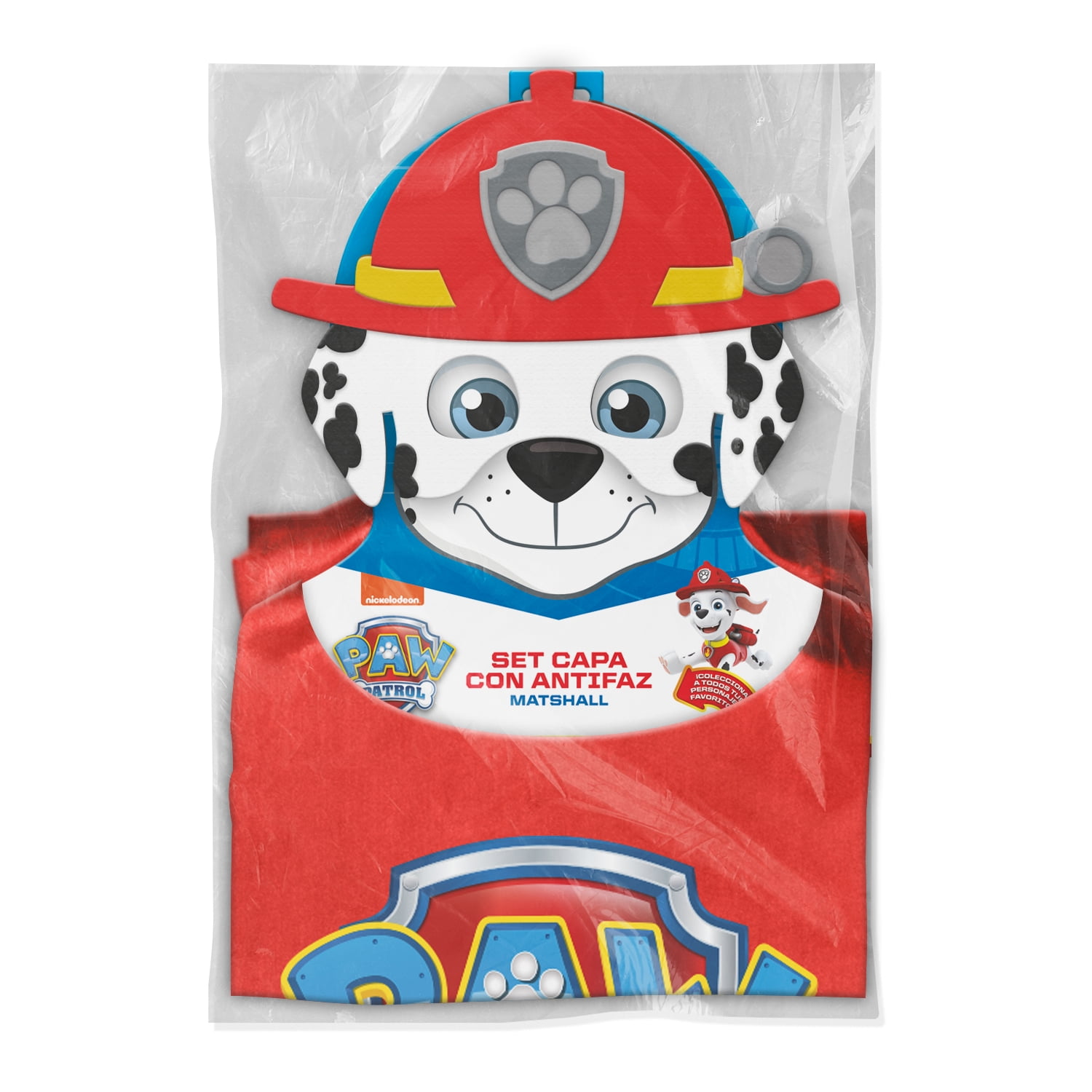 Set Capa Marshall Con Antifaz Paw Patrol