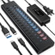 thumbnail image 1 of Hub USB VANGREE de 17 puertos de 10 Gbps con 3 QC de carga rápida de 24 W, 1 of 9