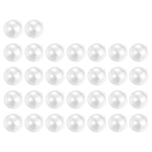 Magideal - 30 Piezas Bolas Transparentes Bolas De Decoración Navideña Decoración Navideña Artes Redondas Diy Adornos Rellenables Transparentes Para El Hogar Boda 3 Cm