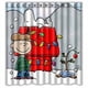 thumbnail image 1 of Cortina de ducha navideña de Charlie Brown y Snoopy con ganchos, tamaño 66 x 72 pulgadas, 1 of 3
