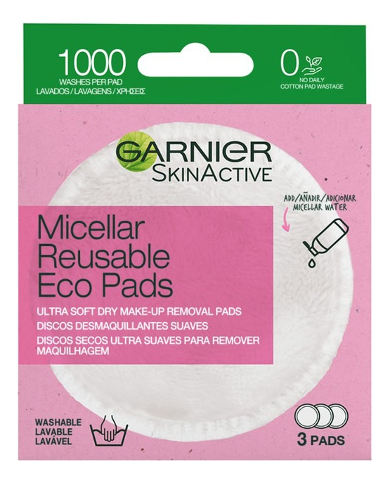 Garnier Skin Active - Ecopads Garnier Discos Desmaquillantes Reutilizables