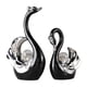 thumbnail image 4 of 2 Uds Figuritas De Cisne Escultura Regalo De Recuerdo Para Decoración De Centro De Mesa Del Hogar Negro, 4 of 5