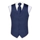 thumbnail image 3 of Gilet Satin Formal Hombre Chaqueta Sin Mangas Matrimonio azul oscuro L, 3 of 4