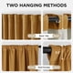 thumbnail image 3 of Cortinas Joydeco de terciopelo amarillo mostaza opacas 132 x 244 cm, 3 of 9