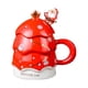 thumbnail image 2 of Taza De Café Con Diseño De árbol De Navidad, Tazas De Leche Para Regalo De Cumpleaños, Hogar, Oficina, Rojo, 2 of 3