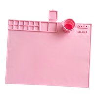 Bothyi - Tapete De Silicona Para Manualidades, Mantel Individual De Silicona, Tapete De Silicona Reutilizable Para Fundición De Resina, Color Rosa