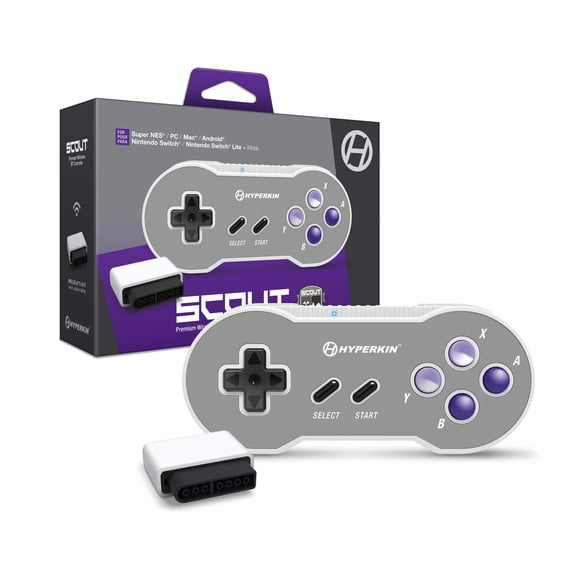 Controlador Hyperkin Scout inalámbrico Bluetooth para SNES, PC y Mac