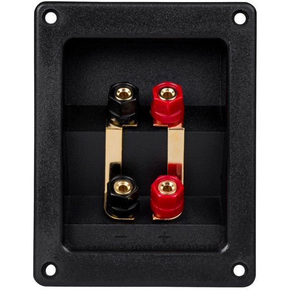 Cable de altavoz con terminal de encuadernación en forma de copa, Banana Jack Parts Express, chapado en oro, biamplificador
