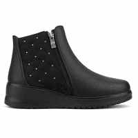 Botin Negro Mujer Casual Chalada Rayo