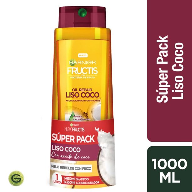 Pack Liso Coco Shampoo 650 ml +Acondicionador 350 ml, 2 un | Lider