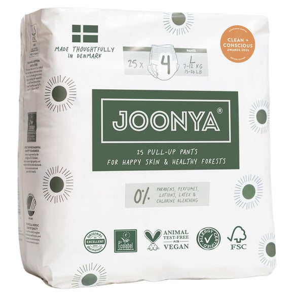 Pañales para Bebé JOONYA Talla 4 Grande 25 unidades Ecológicos