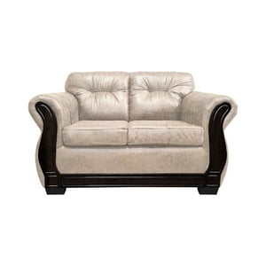 América Decora - Sofá Con Resorte Estructural 2 Personas Taurus Envejecido Blanco