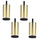 thumbnail image 2 of 4 Uds Patas De Muebles De Aleación De Aluminio Sofá Sofá Mesa Armario Soporte De TV Patas Doradas 10cm, 2 of 5