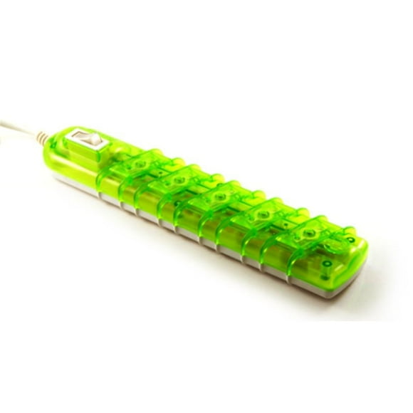 Alargadorcon interruptor 5 Posiciones 3 metros blanco/verde