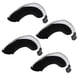 thumbnail image 4 of 4 Piezas Golf Hybrid Ut Club Head Cover Headcover Con Etiqueta De Número Gris, 4 of 4