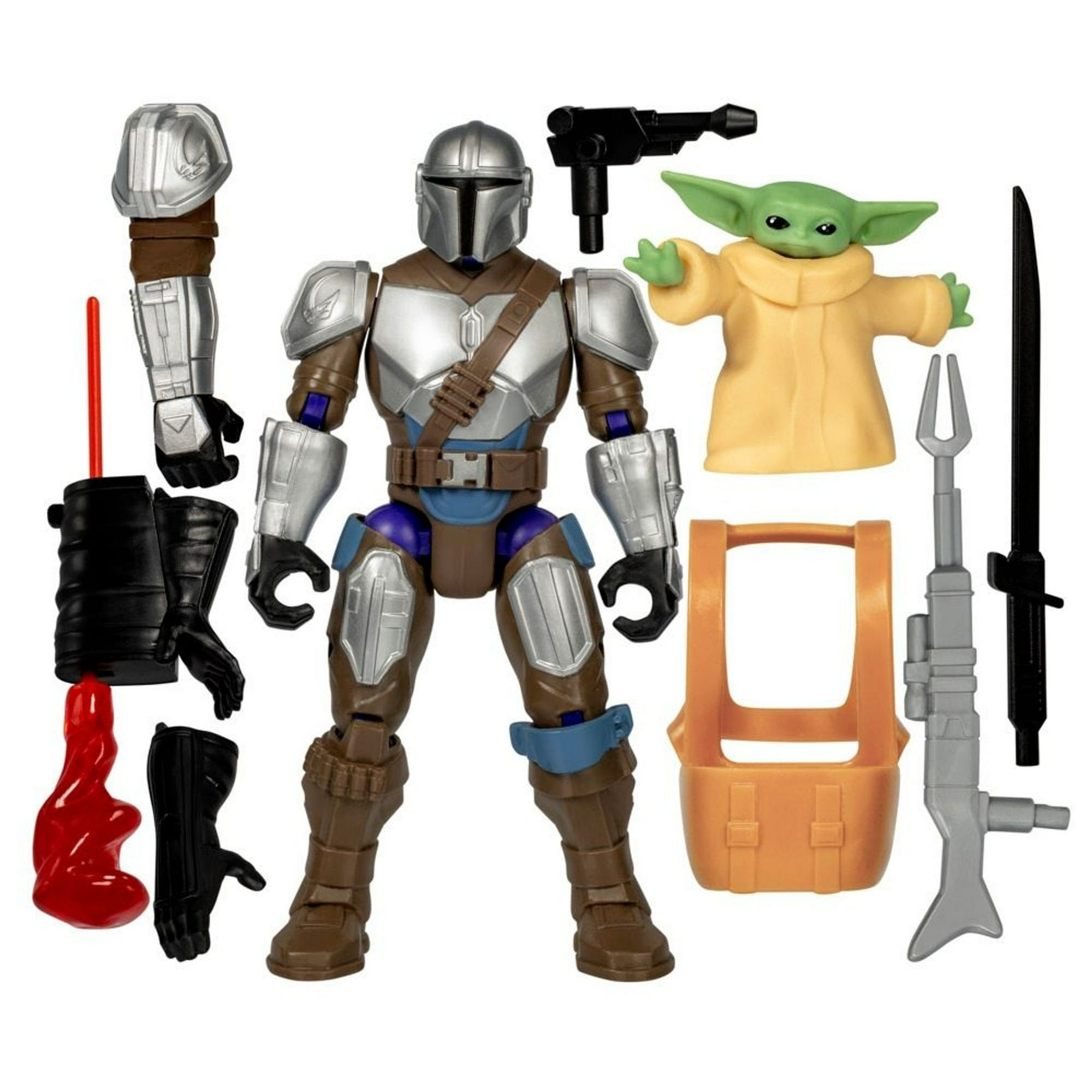Figura Star Wars Mixmashers Deluxe El Mandaloriano Y Grogu