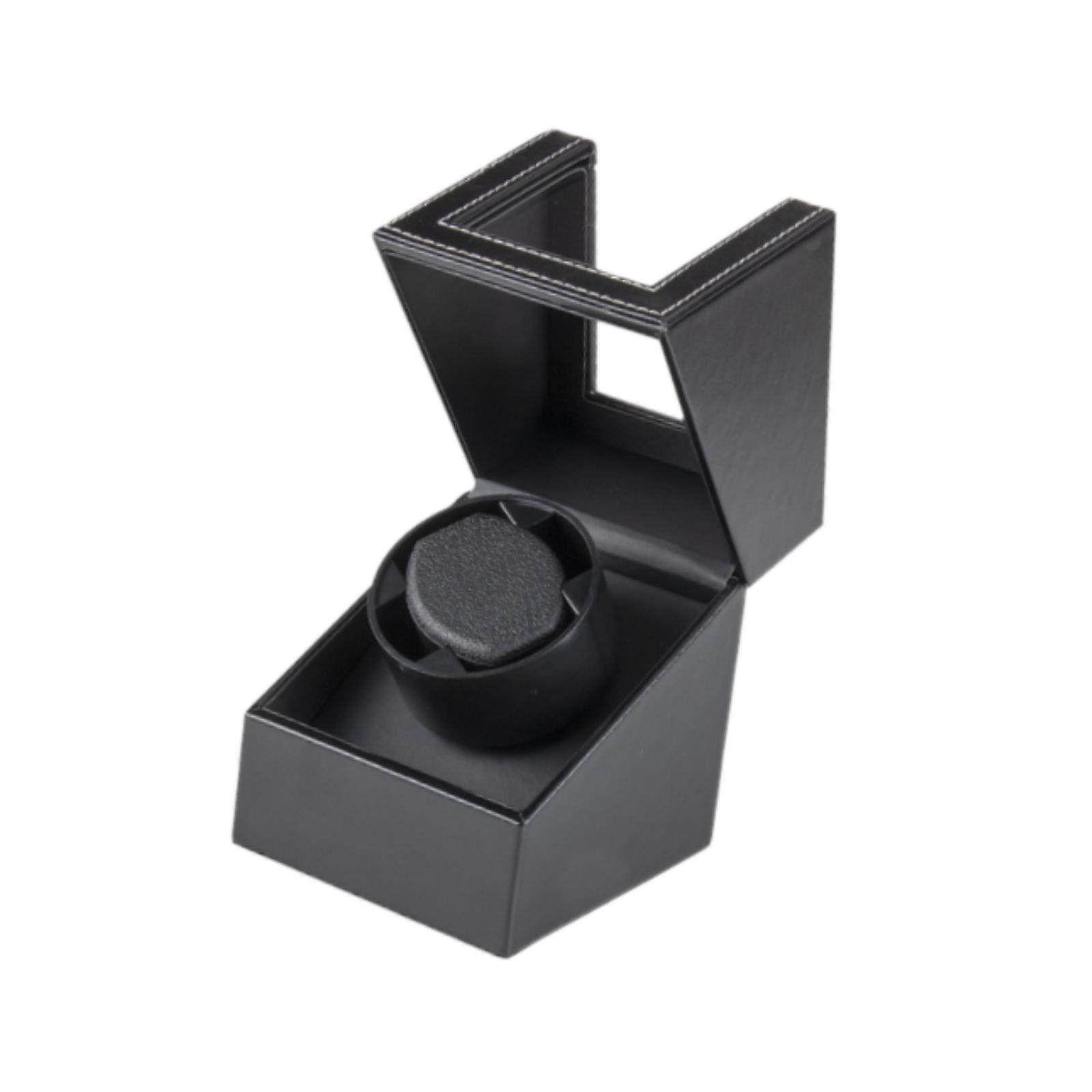 Magideal - Caja Enrolladora De Relojes Caja Enrolladora De Relojes Individual Práctico Motor Silencioso Estuche De Exhibición De Relojes Para Aniversarios Día De Negro