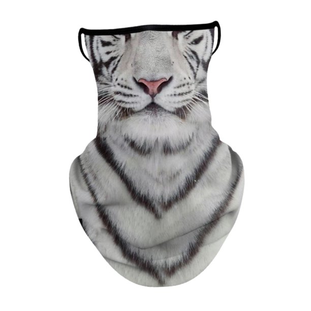 Polaina para el cuello, máscara facial, pañuelo de poliéster, máscara de animales, bufanda, cubierta para el cuello, cobertura para la nariz, la boca, Estilo E