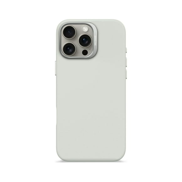 Funda silicona antimicrobial Magsafe iPhone 16 Pro Max Gris