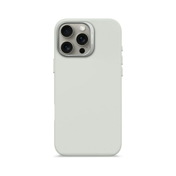 Funda silicona antimicrobial Magsafe iPhone 16 Pro Max Gris