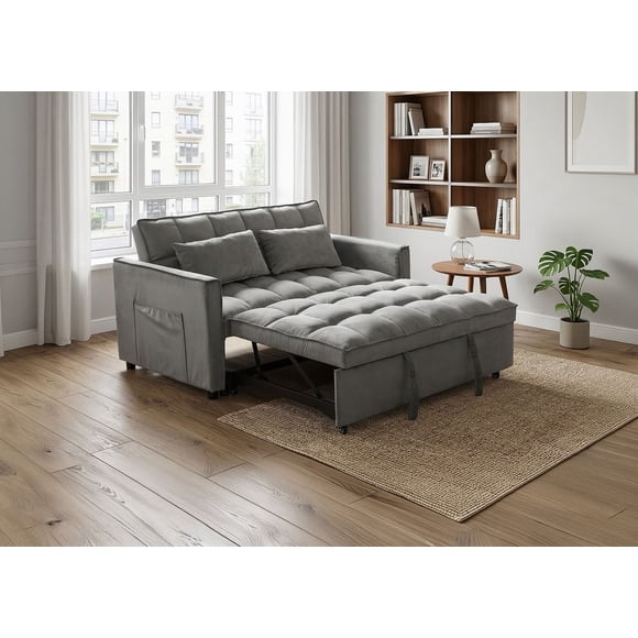 Sofá Cama Torino 3 en 1 Convertible Gris