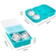 thumbnail image 2 of Molde de silicona para cubitos de hielo, juego casero cuadrado y redondo, para enfriar agua, vino, whisky y cócteles., 2 of 7