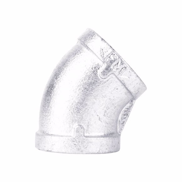 Elbow B&K, hierro maleable galvanizado de 45 grados, 1/8 pulgadas PIE