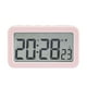thumbnail image 3 of Reloj digital Relojes de cabecera Pantalla 12/24H Relojes de escritorio fáciles Relojes de mesa de escritorio para decoración del hogar Dormitorio , rosa, 3 of 5