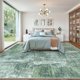 thumbnail image 3 of Alfombra Valenrug 244 cm × 152 cm Lavable con diseño abstracto verde salvia, 3 of 8