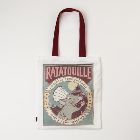 Totebag Niño Blanco Ratatouille Pixar Disney